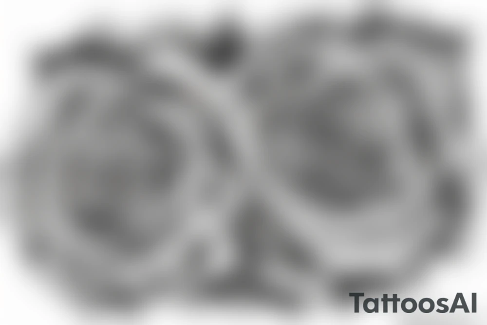 Ten roses going down in a row tattoo idea