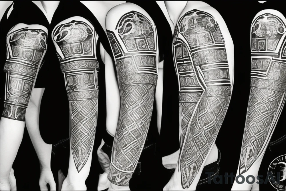 Byzantine knight tattoo idea