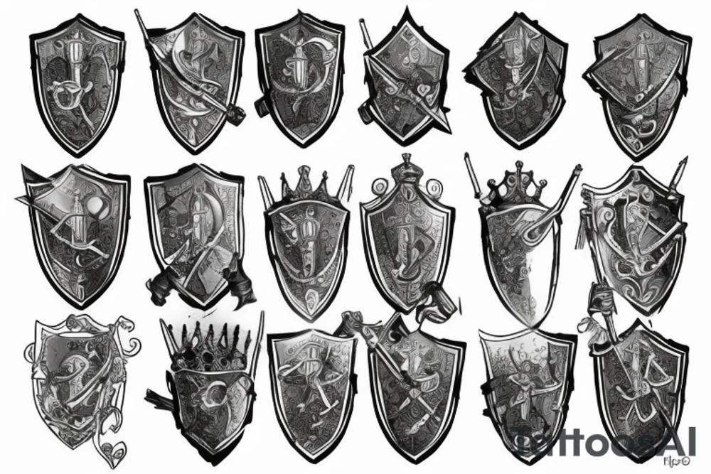 Byzantine knight tattoo idea