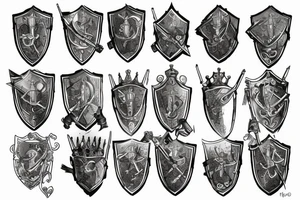 Byzantine knight tattoo idea