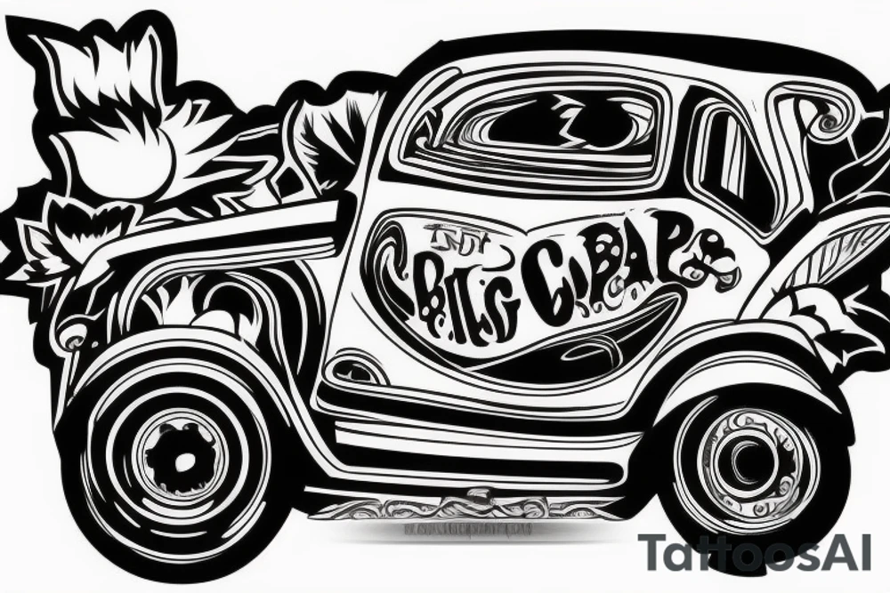 big car tattoo idea