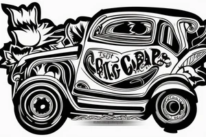big car tattoo idea