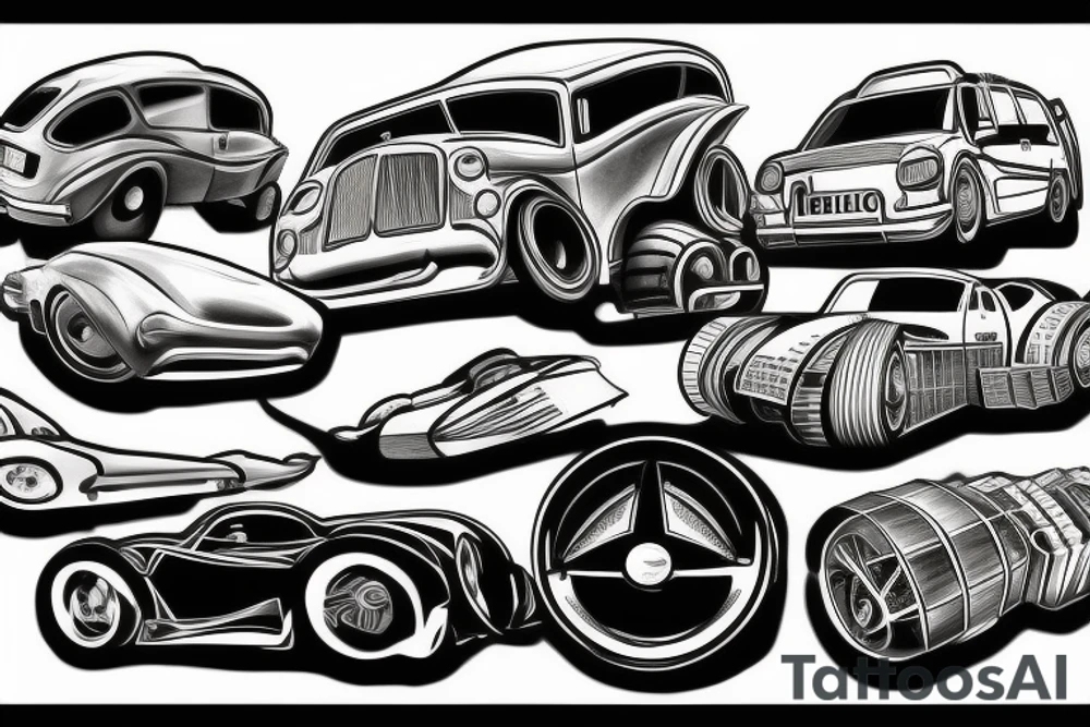 big car tattoo idea