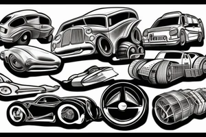 big car tattoo idea