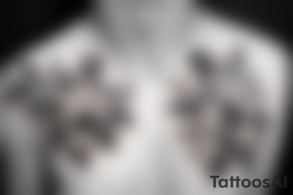 Poppy flower on a shoulder, it could be with some geometric forms or not. the other flowers can be included: magnolia. It may contain leaves of flowers. Absolute no to roses, peony and chamomile. The size is 4-5 inches. tattoo idea