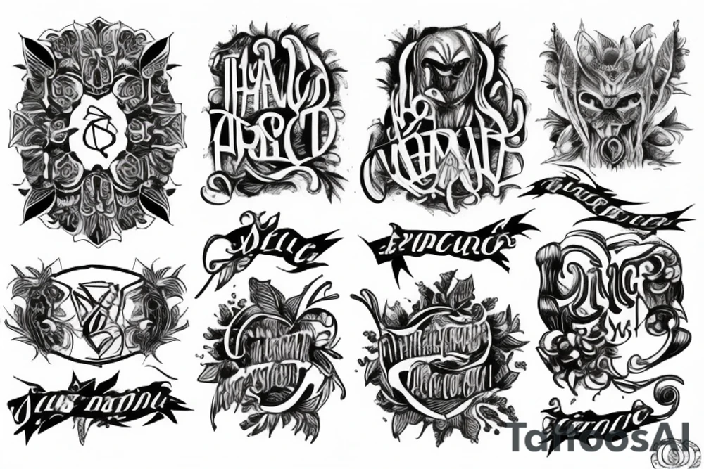 Text with experience tattoo idea
