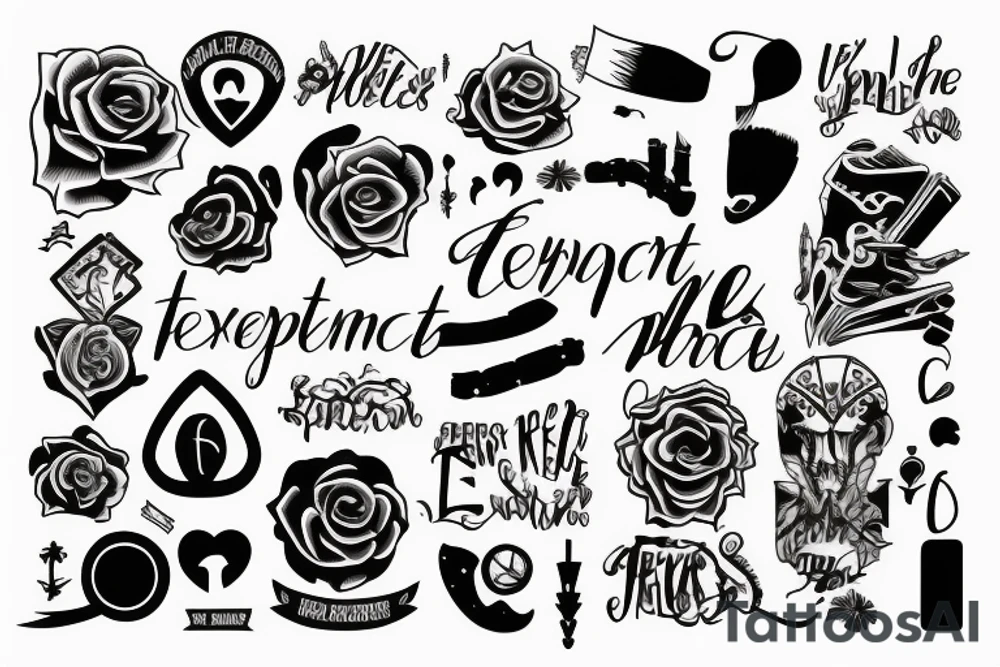 Text with experience tattoo idea