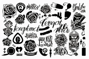 Text with experience tattoo idea