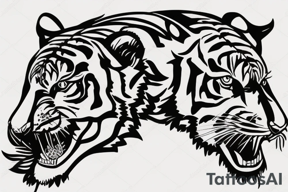 Thailand tiger dutch tattoo idea