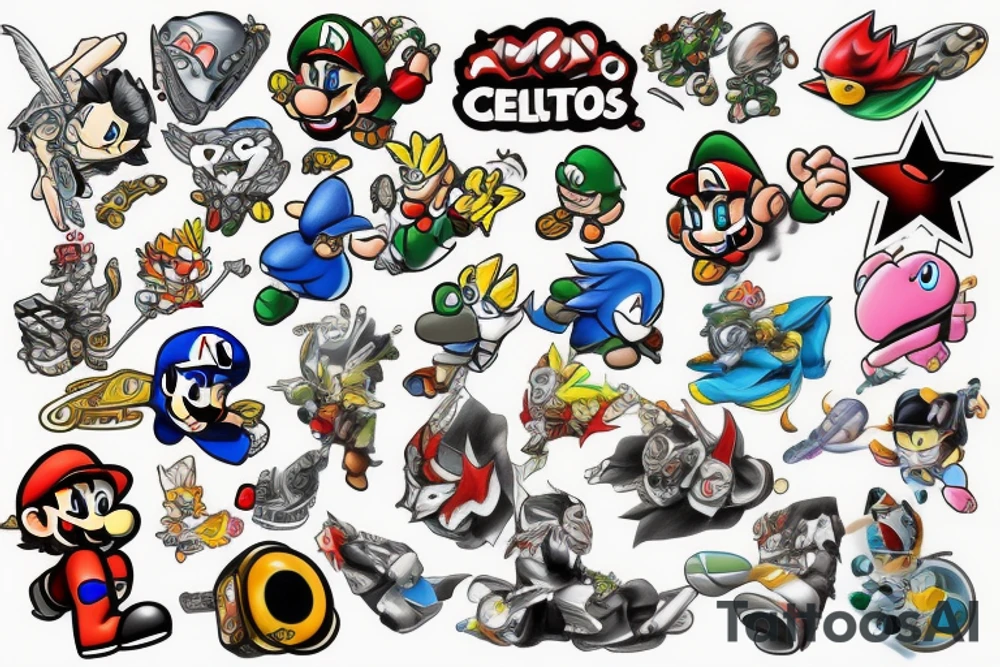 Nintendo tattoo idea
