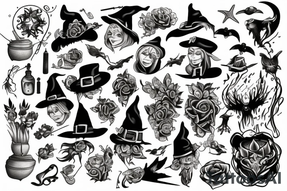 Witch tattoo idea