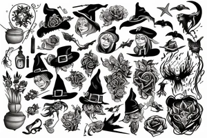 Witch tattoo idea