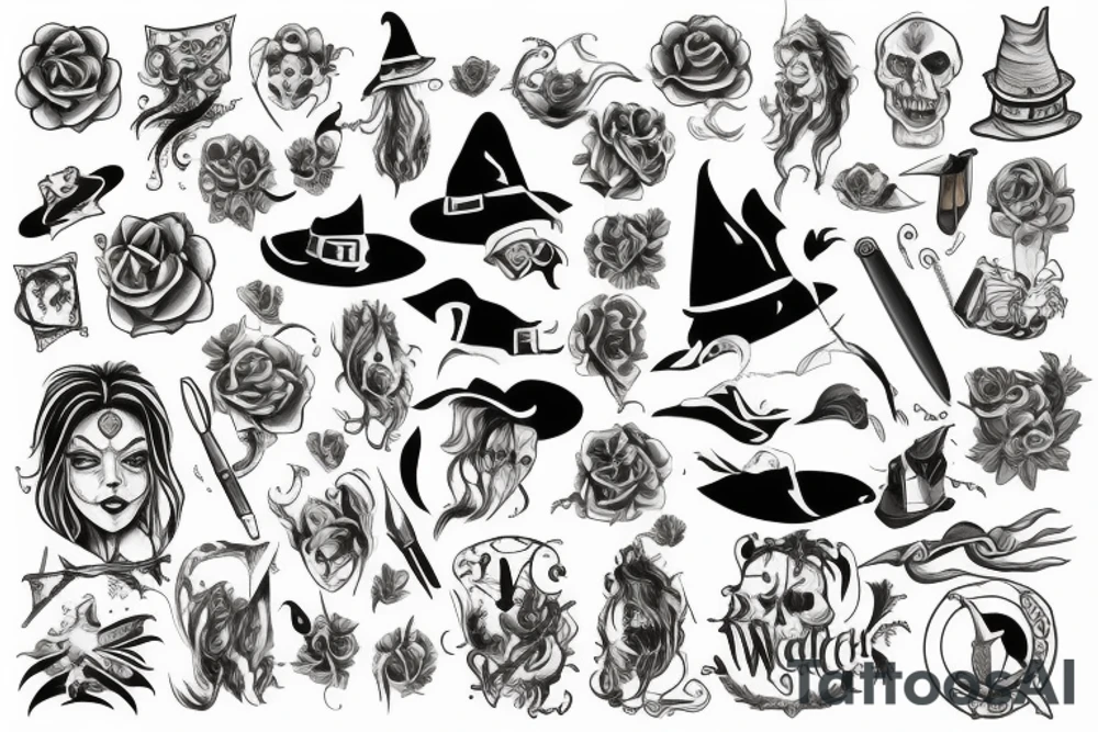 Witch tattoo idea