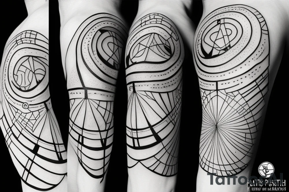 planet earth and the stars are nearby tattoo idea