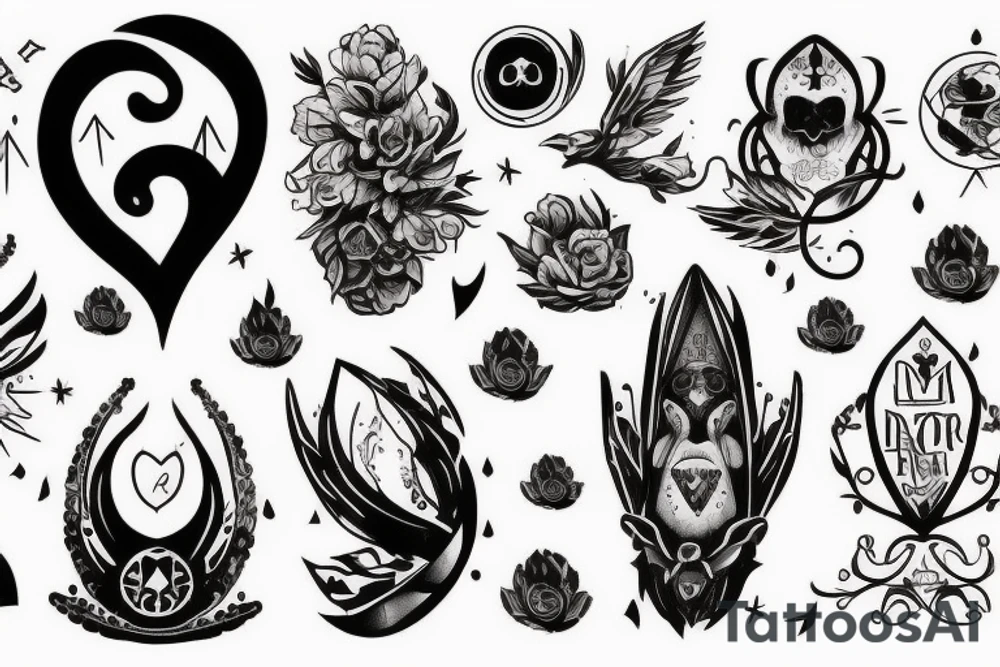 Рик и Морти планеты - маракуйи tattoo idea