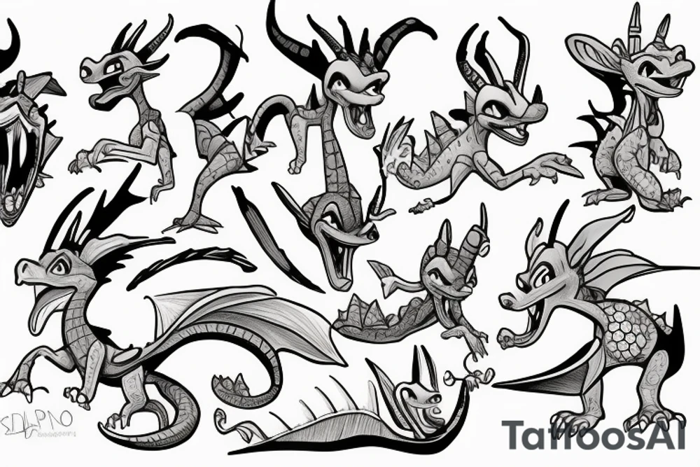 Spyro the dragon tattoo idea