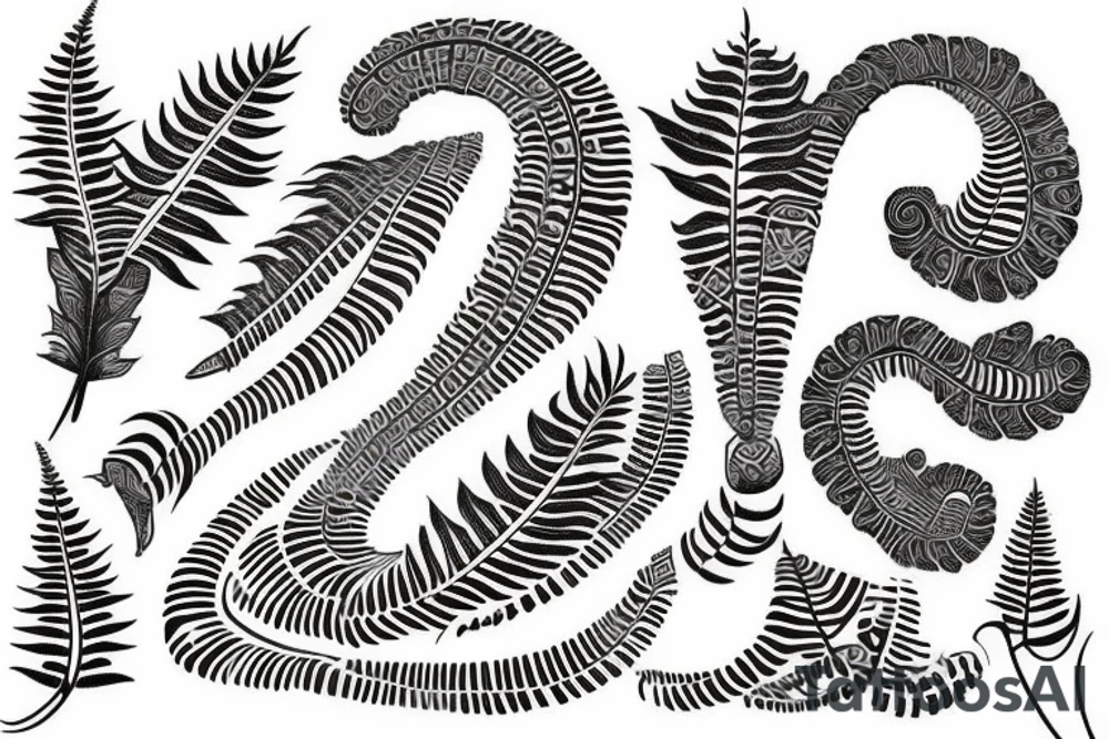 Maori, Indonesia, spiraling, fern tattoo idea