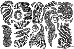 Maori, Indonesia, spiraling, fern tattoo idea