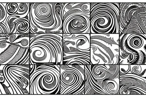 Maori, Indonesia, spiraling, fern tattoo idea