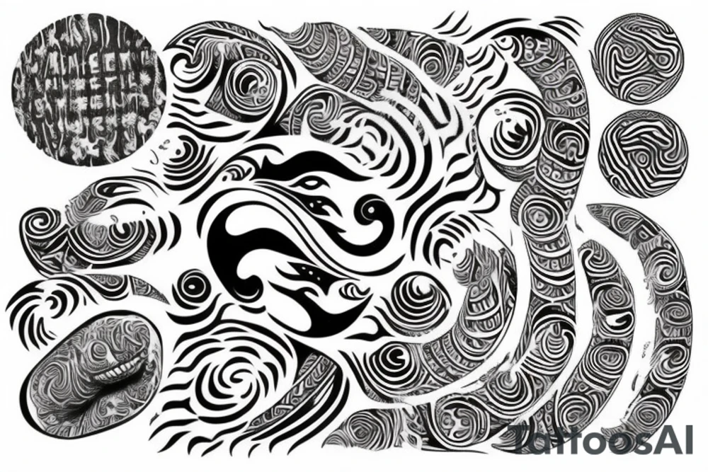 Maori, Indonesia, spiraling, fern tattoo idea