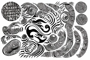 Maori, Indonesia, spiraling, fern tattoo idea