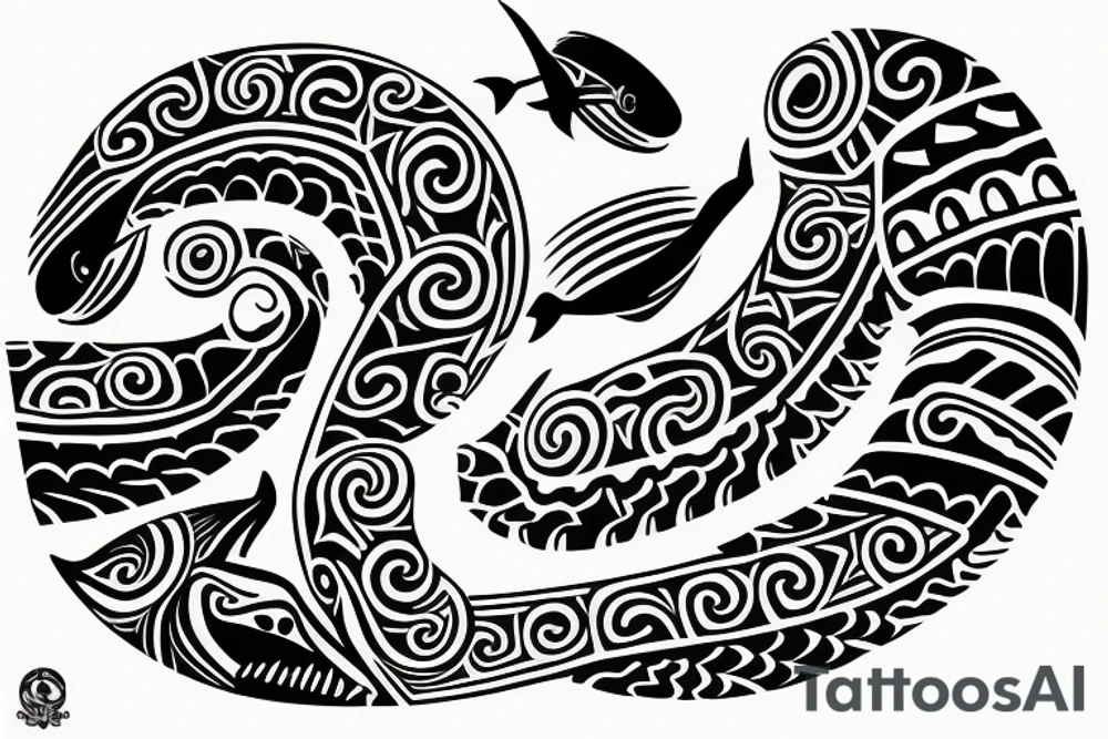 Maori, Indonesia, spiraling, shark tattoo idea