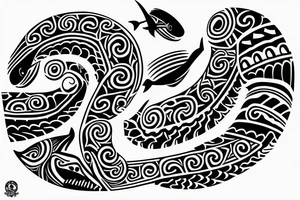 Maori, Indonesia, spiraling, shark tattoo idea