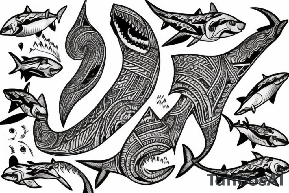 Maori, Indonesia, spiraling, shark tattoo idea