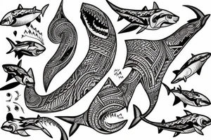 Maori, Indonesia, spiraling, shark tattoo idea