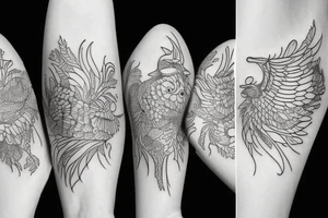 fancy fried chicken tattoo idea