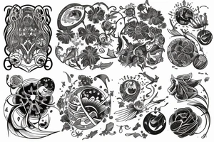 cosmos tattoo idea