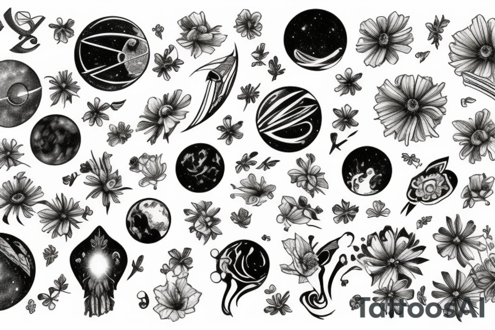cosmos tattoo idea