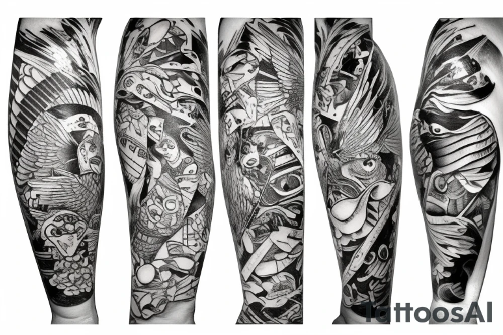 fried chicken in latin tattoo idea
