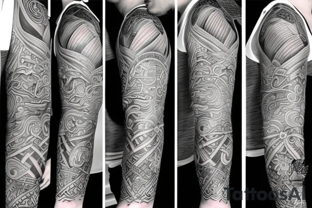 Mythological tattoo featuring rebirth tattoo idea