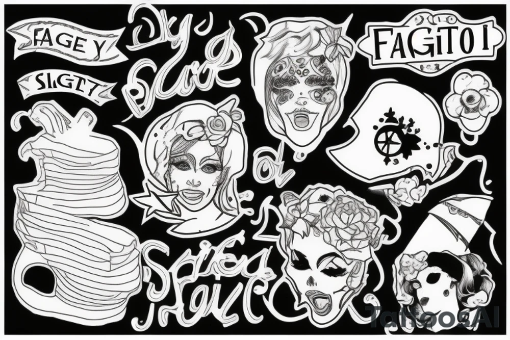 sissy faggot tattoo idea