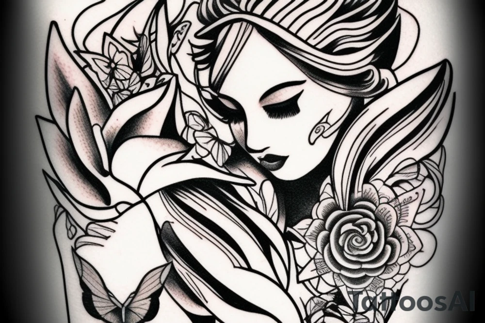 Angel tattoo tattoo idea