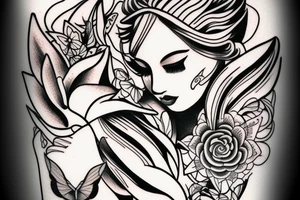 Angel tattoo tattoo idea