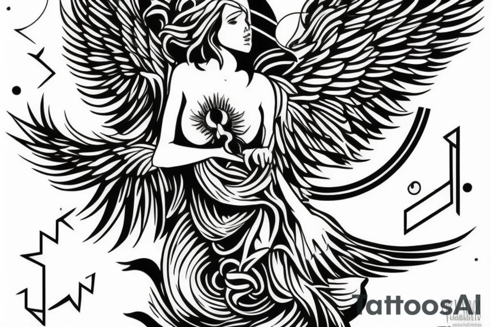 Mythology Angel tattoo tattoo idea