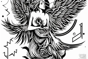Mythology Angel tattoo tattoo idea