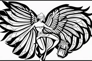Mythology Angel tattoo tattoo idea