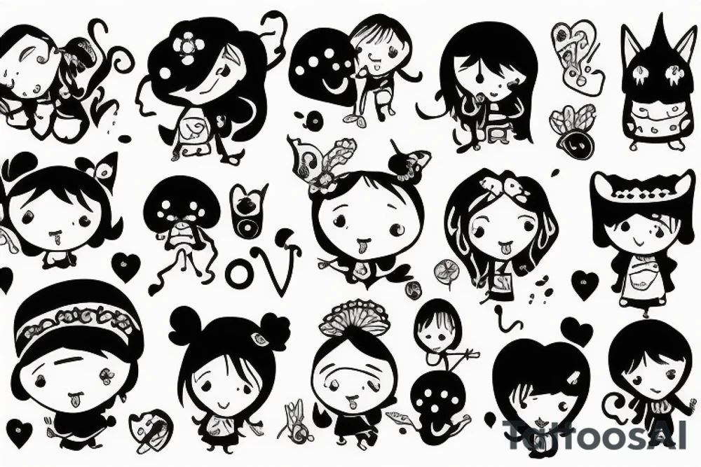 family
children tattoo idea