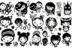 family
children tattoo idea