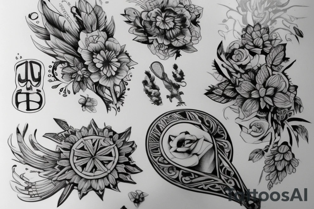Разорванный плакат с девушкой акула откусывающая ногу tattoo idea