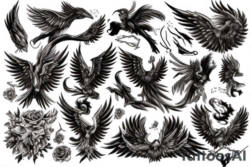 Phoenix tattoo idea