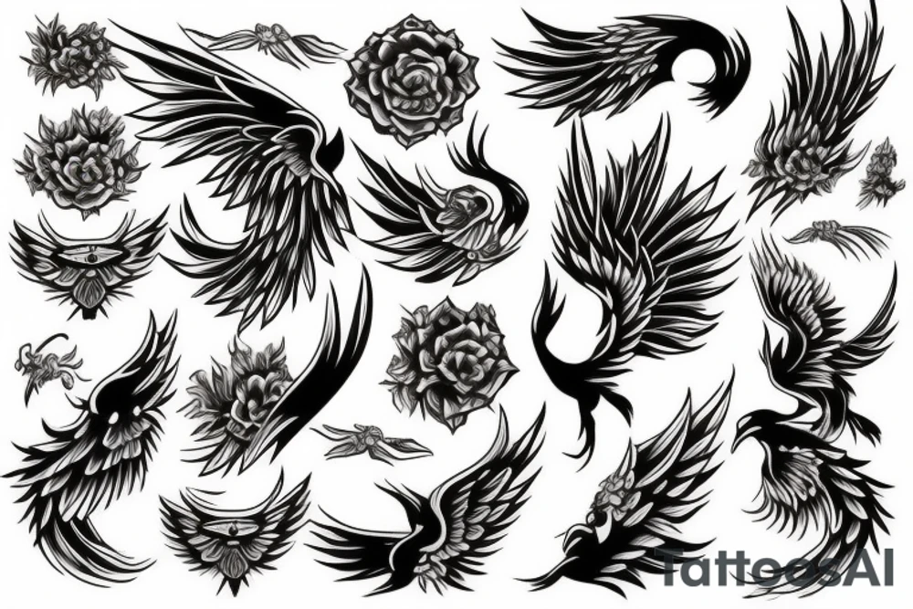 Phoenix tattoo idea