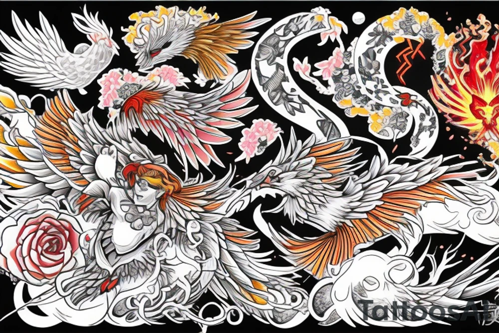 Phoenix tattoo idea