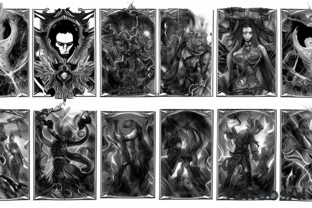 A path of exile sleeve tattoo idea