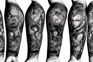 A path of exile sleeve tattoo idea