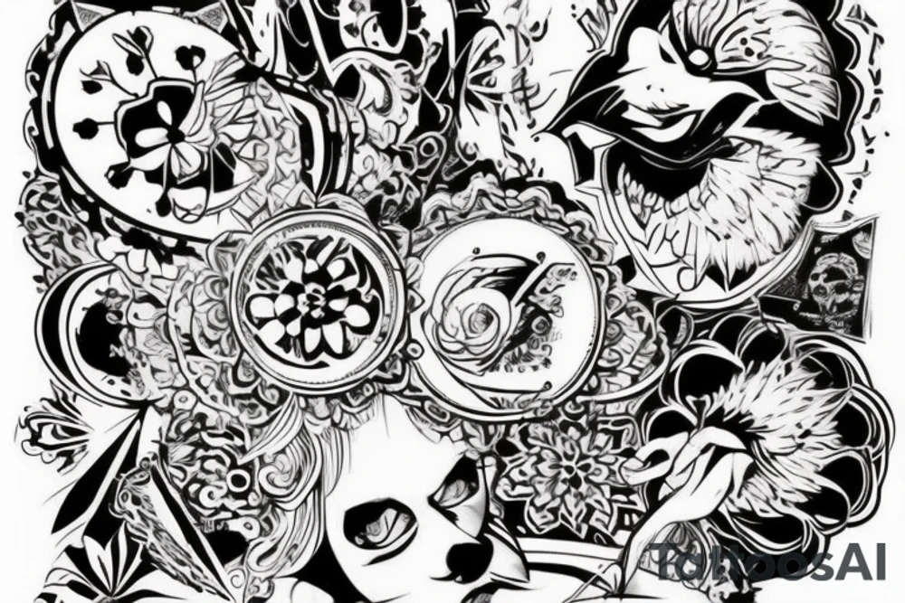 гигантский осьминог с силой покемона бульбазавра tattoo idea