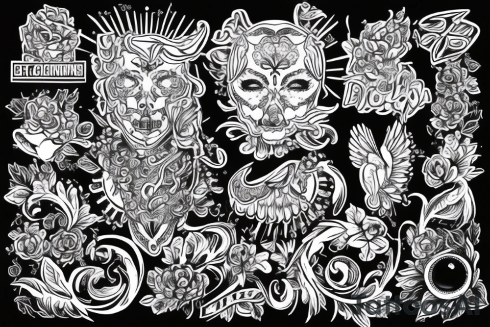 осьминог с большим количество щупалец tattoo idea